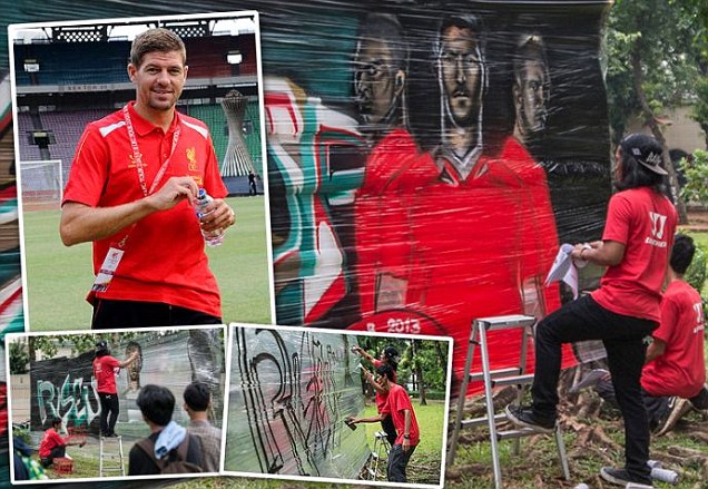 Liverpool Tinggalkan `Pesan` di Indonesia melalui Lukisan Mural